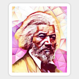 Frederick Douglass Pink Portrait | Frederick Douglass Artwork 13 Magnet